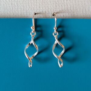 Sterling Silver Twist Earrings